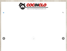 Tablet Screenshot of cocinasintegralesyclosets.com